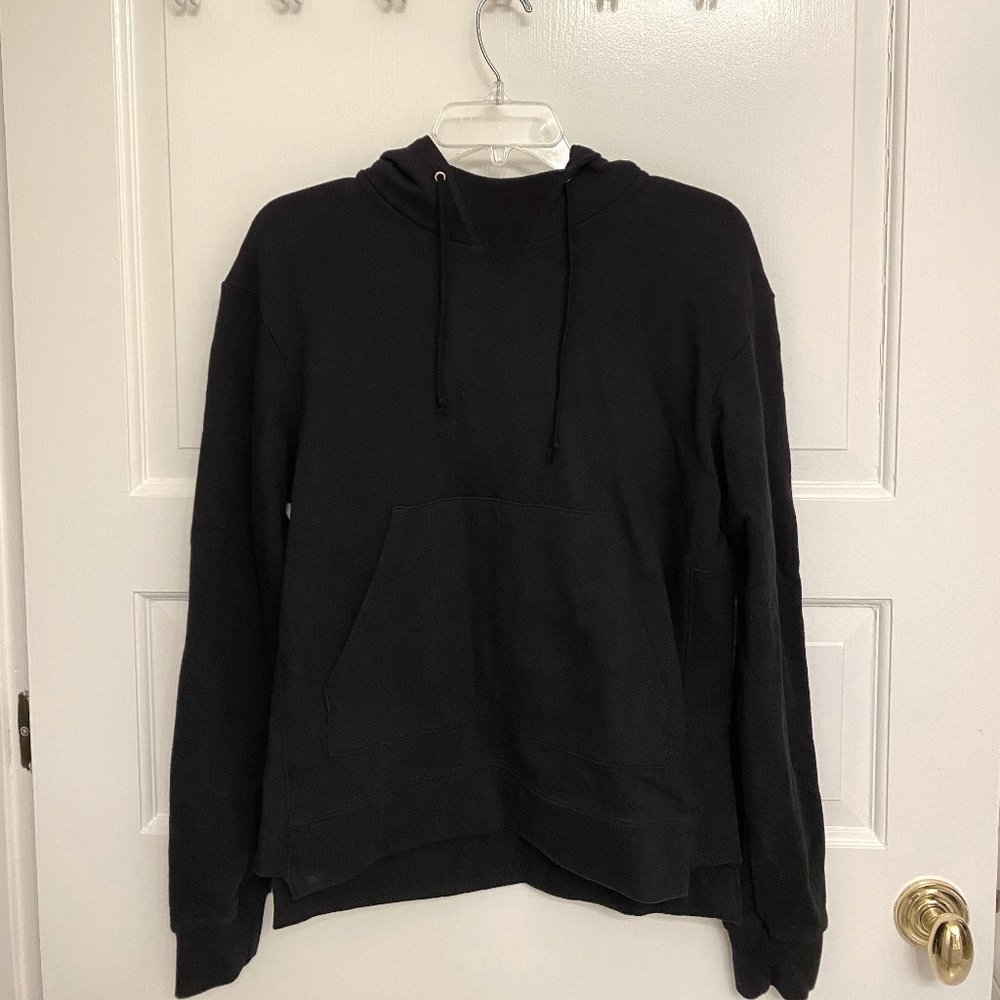 John Elliott Black Kake Mock Neck Hoodie 0 XS